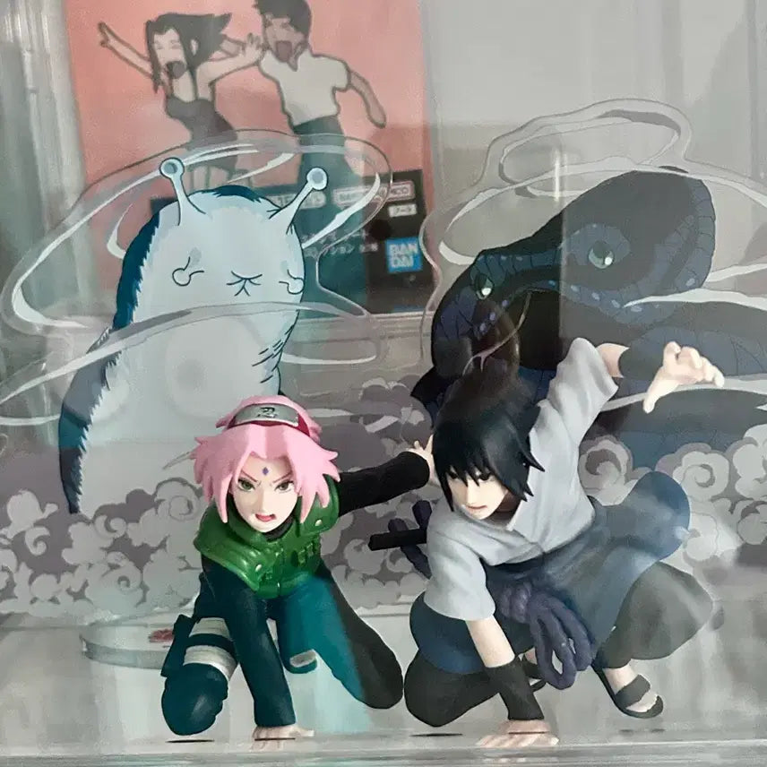 [BUNJANG] Naruto Sakura Sasuke Summon Beast Spectacle Acrylic Set / 나루토 사쿠라 사스케 스펙타클 피규어 소환수 아크릴세트