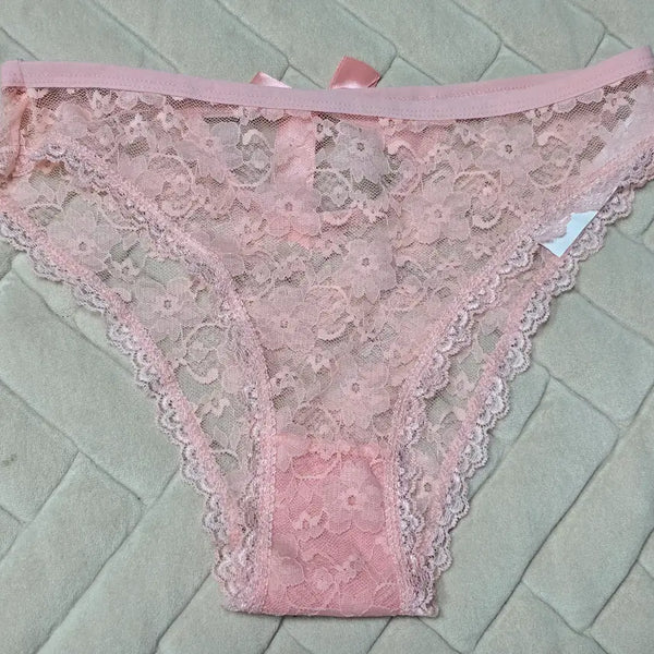 [BUNJANG] Low-Rise Rhinestone Lace T-Panty - Used / 로우라이즈 라인스톤 레이스 T팬티 - 중고