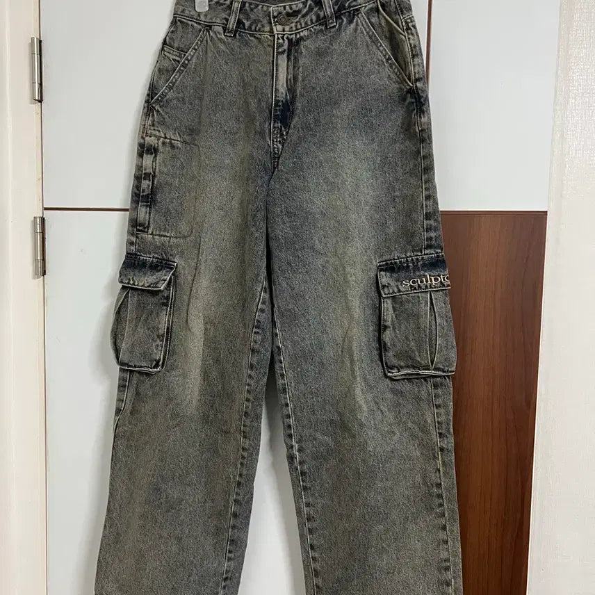 [BUNJANG] Sculptor Cargo Denim Pants Size S / [스컬프터]카고데님팬츠 S사이즈