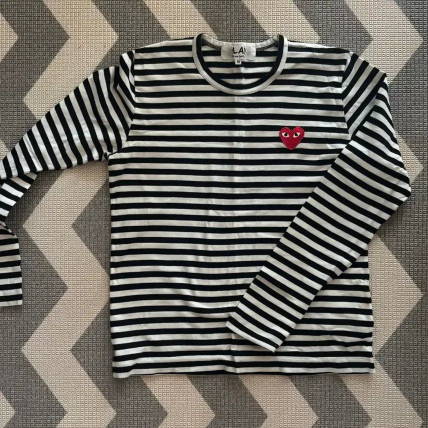 [BUNJANG] Comme des Garçons PLAY Women's Long Sleeve T-Shirt M / 꼼데가르송 플레이 여성 긴팔 M