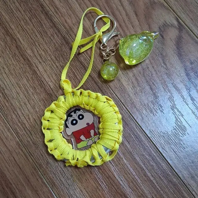[BUNJANG] Crayon Shin-chan Yellow Keyring / 짱구는못말려 키링 옐로우