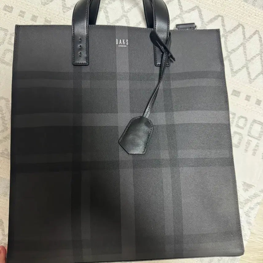 [BUNJANG] Daks Check Pattern Tote Bag / 닥스 체크 패턴 토트백 남성 토트백 팔아요