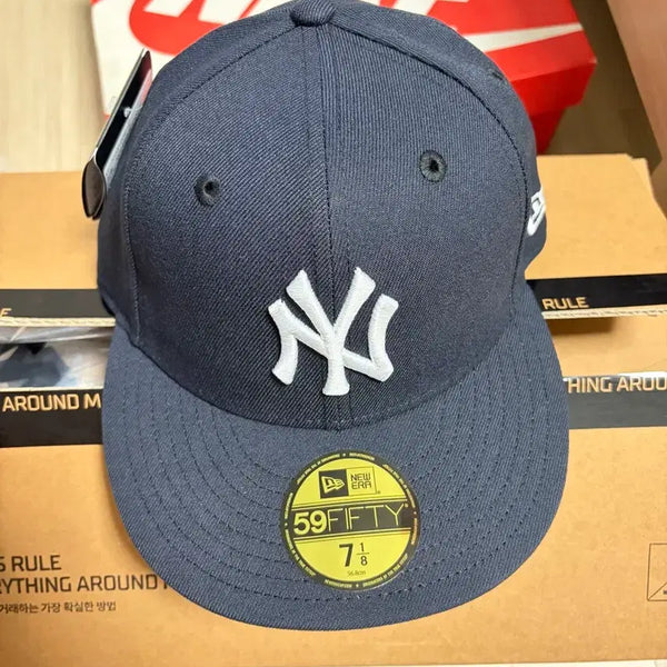 [BUNJANG] New Era MLB New York Yankees 59FIFTY Fitted Cap Navy / 뉴에라 MLB 뉴욕 양키스 718 네이비 새상품