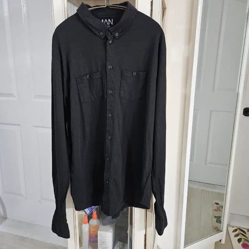 [BUNJANG] Black Crewneck Sweatshirt Size 105 / 맨투맨 셔츠 블랙 105