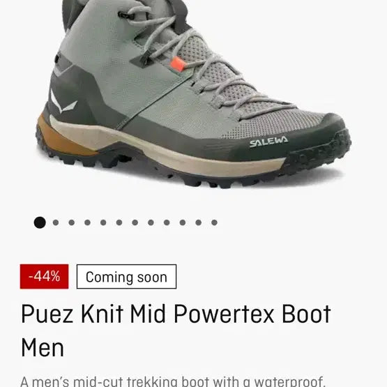 [BUNJANG] Salewa Puez Knit Mid Powertex Boots Men's Shadow/Dark Olive / 살레와 푸에즈 니트 미드 파워텍스 부츠 남성 쉐도우/다크 올리브 275