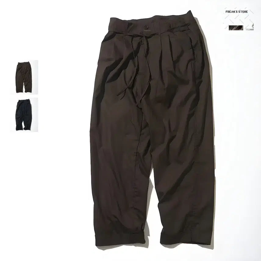 [BUNJANG] Kolum Broadcloth Two-Tuck Trouser Pants / 칼럼 브로드클로스 투턱 트라우저 팬츠