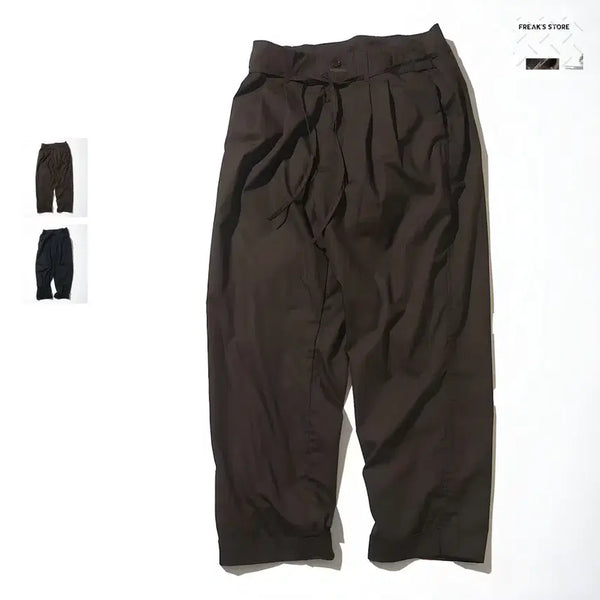 [BUNJANG] Kolum Broadcloth Two-Tuck Trouser Pants / 칼럼 브로드클로스 투턱 트라우저 팬츠