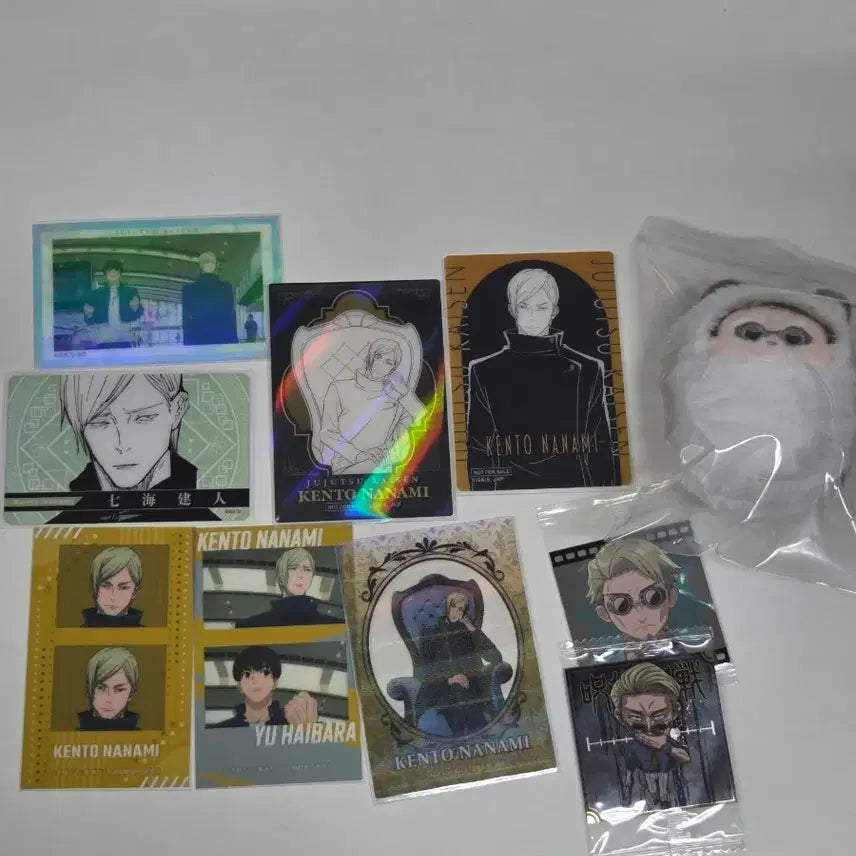 [BUNJANG] Jujutsu Kaisen Kogen Nanami Card Set & Plush / 주술회전 고전 나나미 카드 파샤 일괄 / 나나미 누이 굿즈