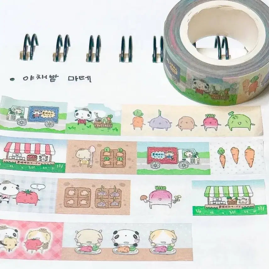 [BUNJANG] Character Masking Tape Set / 캐릭터 마테 마스킹테이프 마스킹테이프띵 마테띵 다꾸스티커 샤오홍슈다꾸 샤오홍슈스티커 다꾸씰 다꾸띵 마테띵 다이어리마테 다꾸용품 키스컷