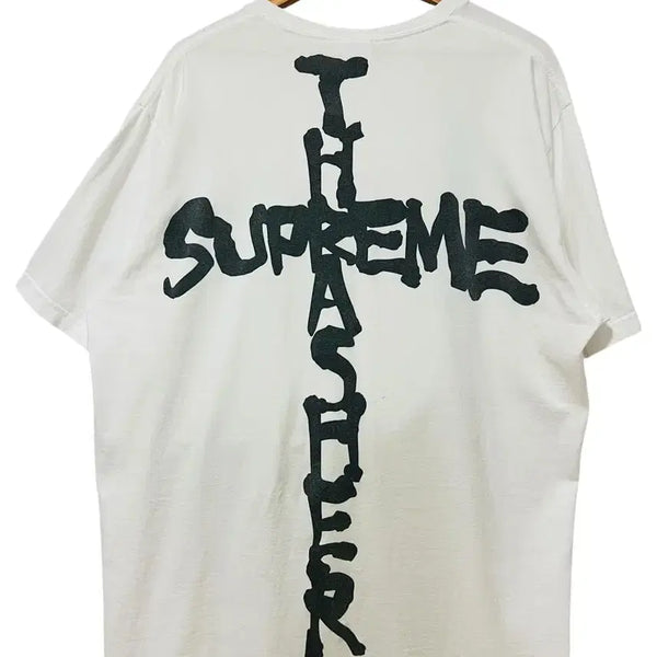 [BUNJANG] Supreme x Thrasher Short Sleeve T-Shirt White XL / 슈프림 X 트레셔 반팔티 화이트