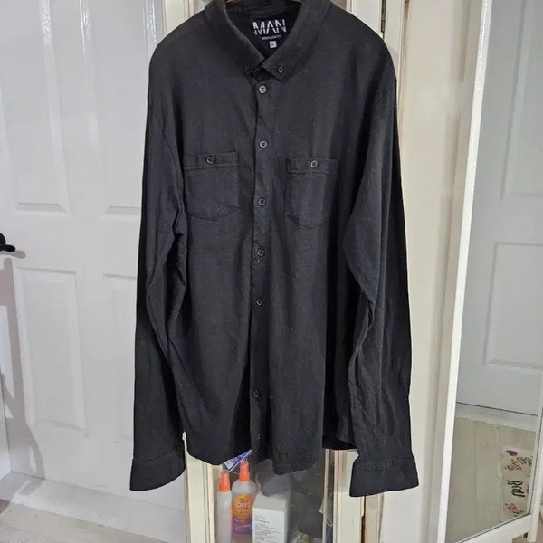 [BUNJANG] MAN Daily Shirt Black / 직구제품 MAN 데일리 셔츠 블랙