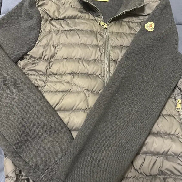 [BUNJANG] Moncler Knit Padded Jacket Navy M / 몽클레어 니트패딩 네이비 M