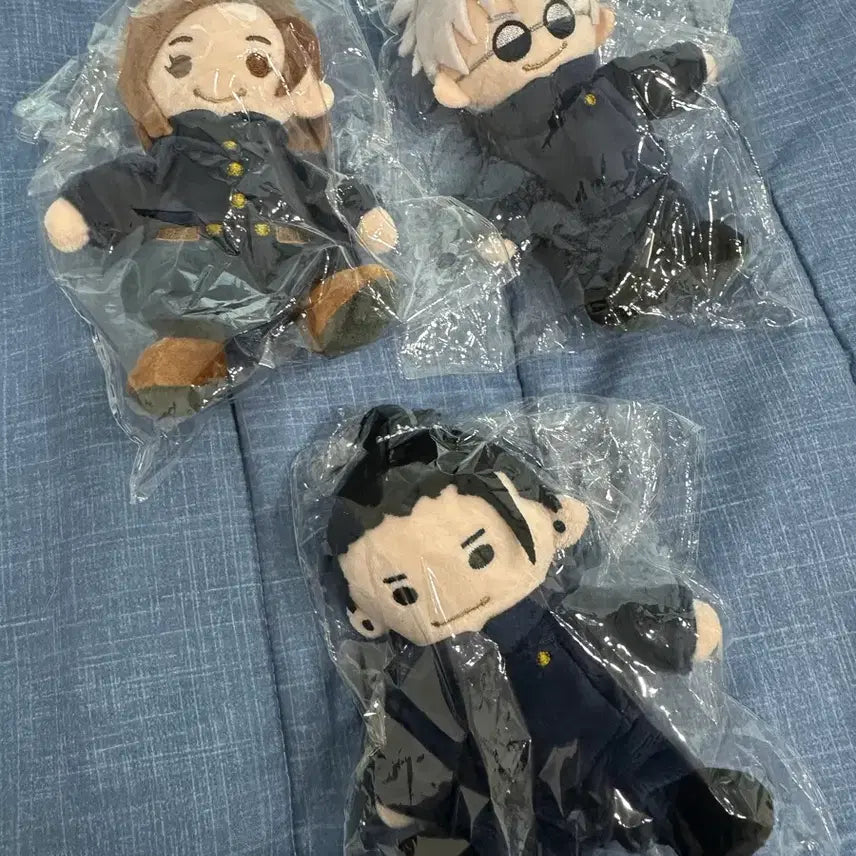 [BUNJANG] Jujutsu Kaisen Osuwari Plush Set - Gojo, Geto, Nobara / 주술회전 전시회 앉은 누이 인형 오스와리 고죠 게토 노바라 회옥 옥절 고전 굿즈