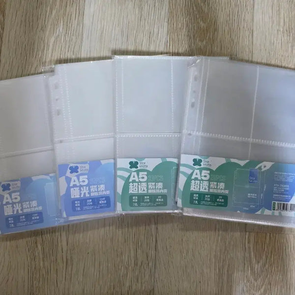 [BUNJANG] 6-Ring Binder 4-Pocket Page Set (Photocard Sleeves) / 포토카드 포카 속지 6공 바인더 4포켓 판매합니다.