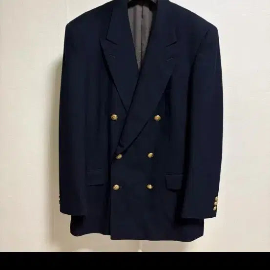 [BUNJANG] Henry Cottons Double-Breasted Blazer Gold Button Wool / 헨리코튼 더블브레스티드 금장 자켓