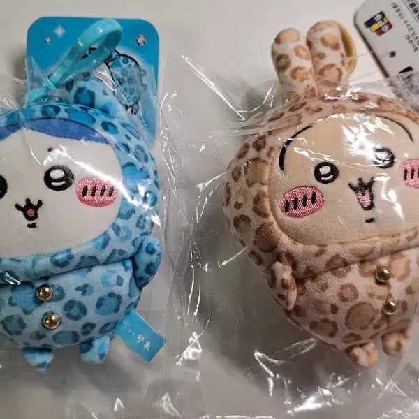 [BUNJANG] Chiikawa Leopard Print Pajama Mascot (Hachiwari) / 치이카와 돈키호테 표범 무늬 잠옷 마스코트 (하치와레)