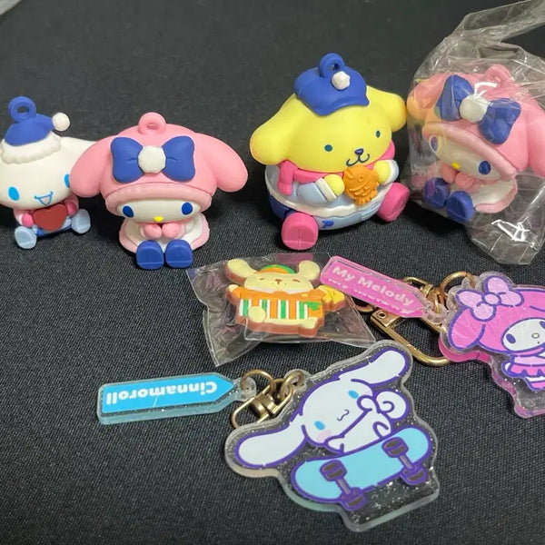 [BUNJANG] Sanrio My Melody & Cinnamoroll Magnet Set / 이디야 산리오 마멜 폼푸, 시나모롤 마그넷 자석,지비츠