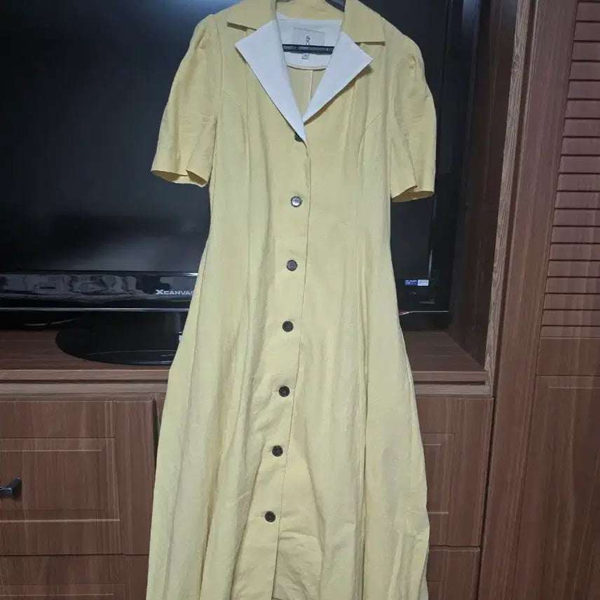 [BUNJANG] Yellow Shirt Dress / 여성 원피스 옐로우 셔츠 원피스