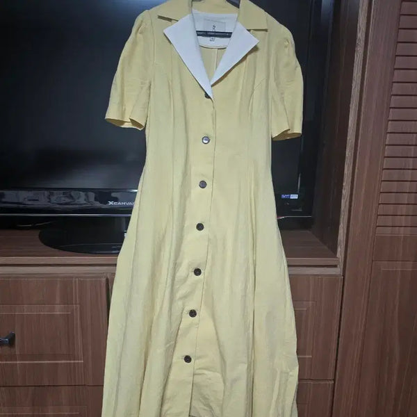 [BUNJANG] Yellow Shirt Dress / 여성 원피스 옐로우 셔츠 원피스