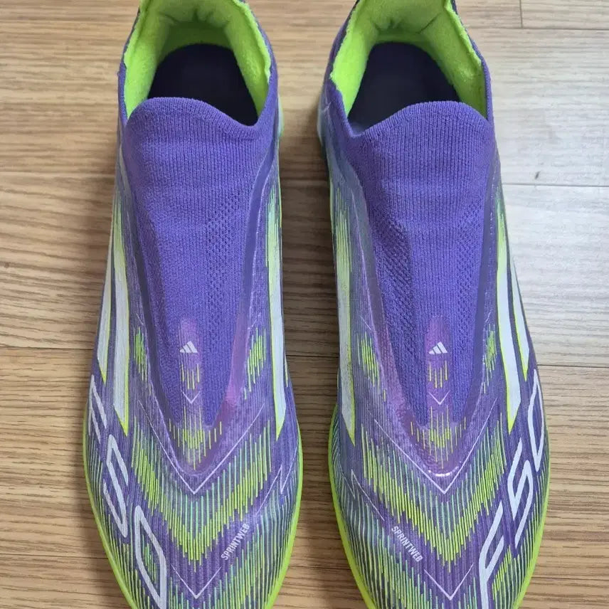 [BUNJANG] Adidas F50 Pro Laceless TF Purple (2025 Model) - Size 265 / 25년 아디다스 F50 프로 레이스리스 TF 퍼플 265