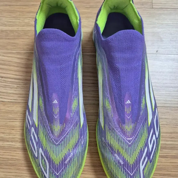 [BUNJANG] Adidas F50 Pro Laceless TF Purple (2025 Model) - Size 265 / 25년 아디다스 F50 프로 레이스리스 TF 퍼플 265