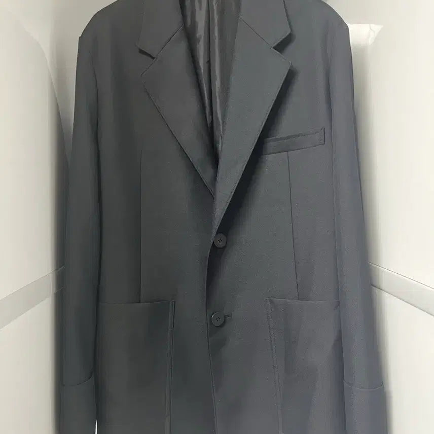 [BUNJANG] Solid Homme Black Turn-Up Blazer / 솔리드옴므 블랙 턴업 블레이져 48사이즈