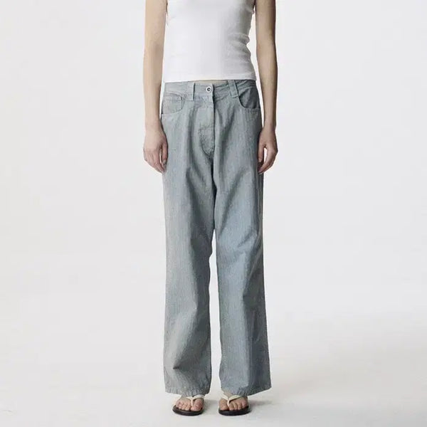 [BUNJANG] Nothing Written Jeanne Cotton Pants (Sky Blue) / 낫띵리튼 Jeanne cotton pants(sky blue)