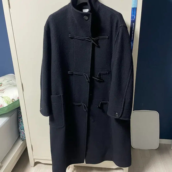 [BUNJANG] Studio Tomboy Duffle Coat Navy / 스튜디오 톰보이 더플코트