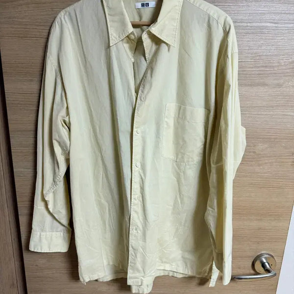 [BUNJANG] Uniqlo U Oversized Shirt Yellow XL / [XL] UNIQLO 유니클로U 오버핏 셔츠  옐로우