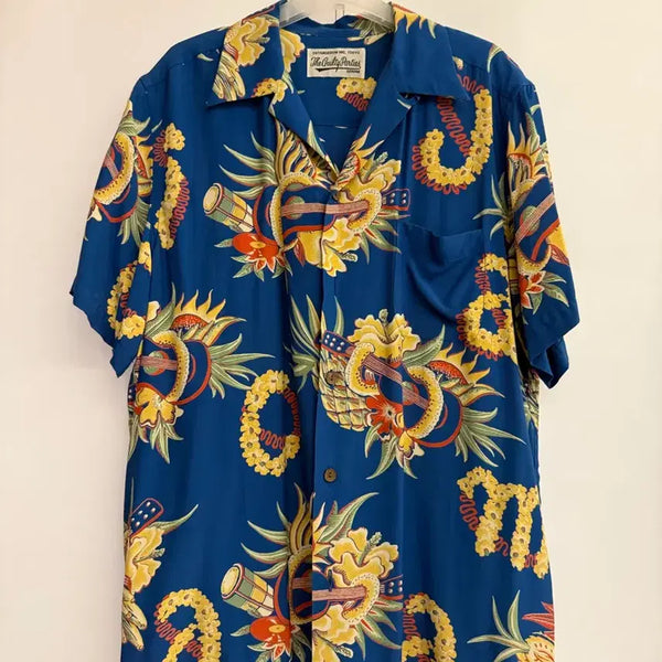 [BUNJANG] Wacko Maria Jamaica Flower Rayon Shirt / 와코마리아(WACKO MARIA)의 자메이카 플라워 셔츠