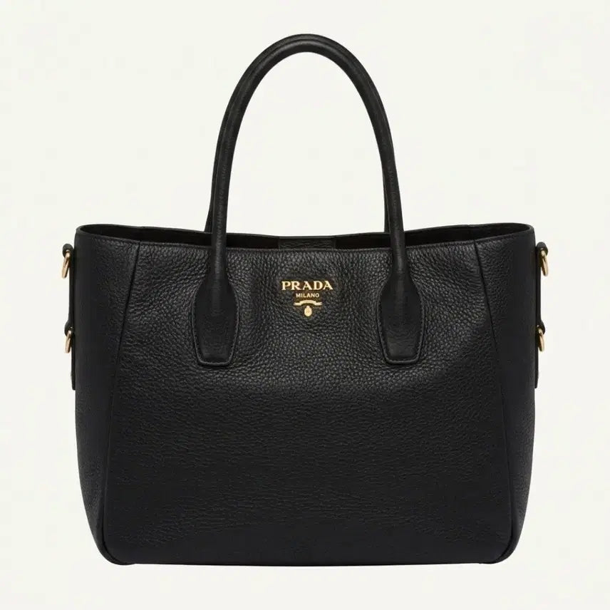 [BUNJANG] Prada Vitello Daino Tote Bag Crossbody Black / 프라다 비텔로다이노 토트백 크로스백 블랙