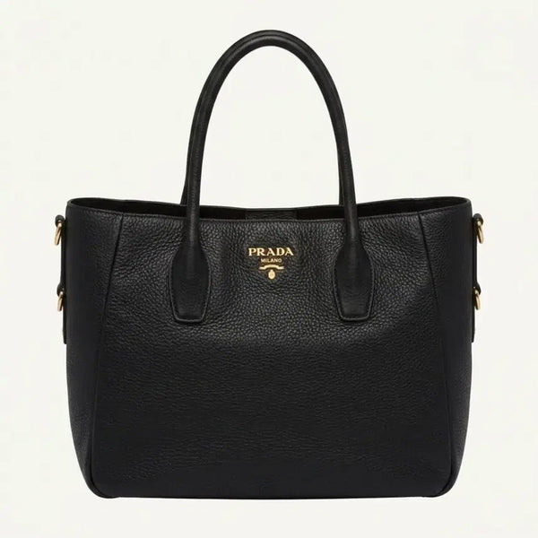 [BUNJANG] Prada Vitello Daino Tote Bag Crossbody Black / 프라다 비텔로다이노 토트백 크로스백 블랙