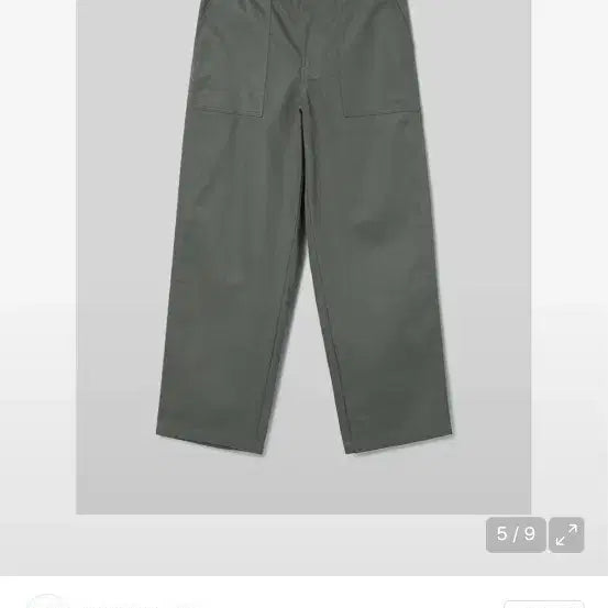 [BUNJANG] 8seconds Cotton Fatigue Pants Khaki Size 80 / 에잇세컨즈 코튼 퍼티그 팬츠 카키 80사이즈