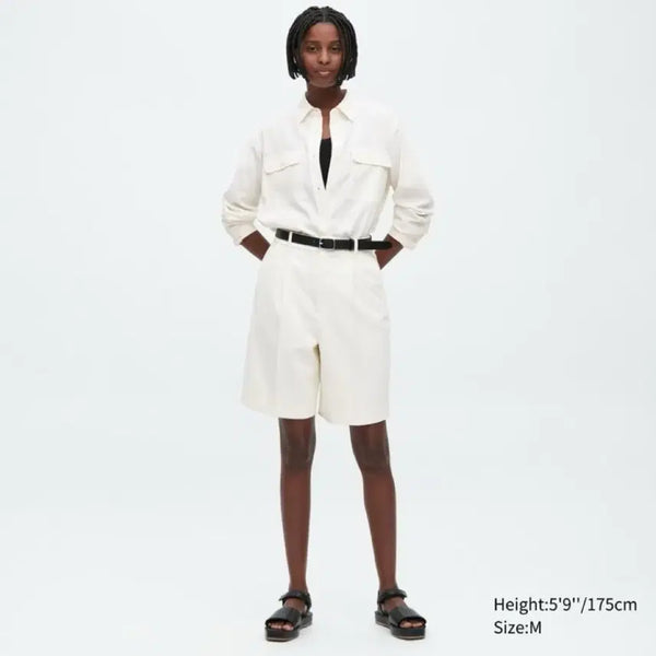 [BUNJANG] Uniqlo Stretch Bermuda Shorts / (새상품)유니클로 감탄버뮤다 팬츠 L