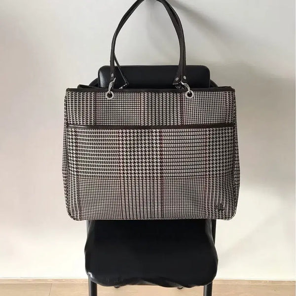 [BUNJANG] Polo Ralph Lauren Houndstooth Shopper Bag / 폴로 하운드체크 쇼퍼백 가방