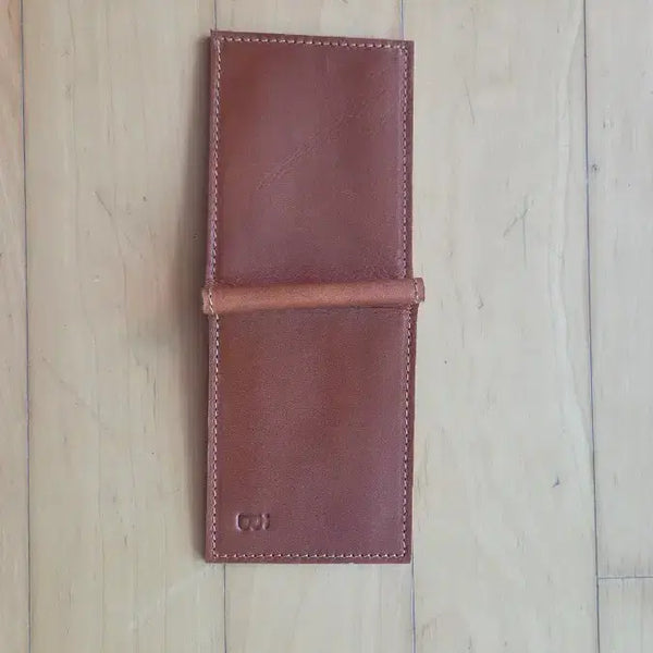 [BUNJANG] Mongolian Handmade Cowhide Leather Money Clip Wallet / [미사용] 몽골 핸드메이드 소가죽 머니클립 지갑 판매