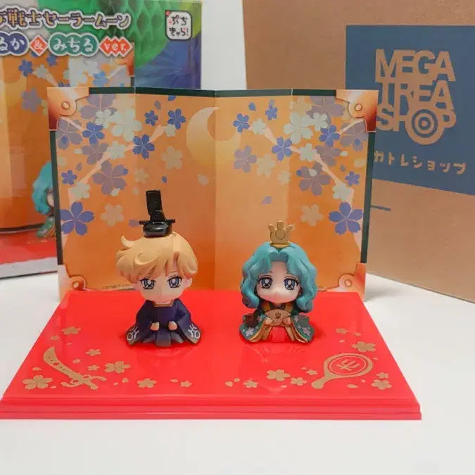 [BUNJANG] Sailor Moon Puchi Chara Haruka & Michiru Hinamatsuri Figure Set / 세일러문 푸치캐러 하루카&미치루 히나마츠리