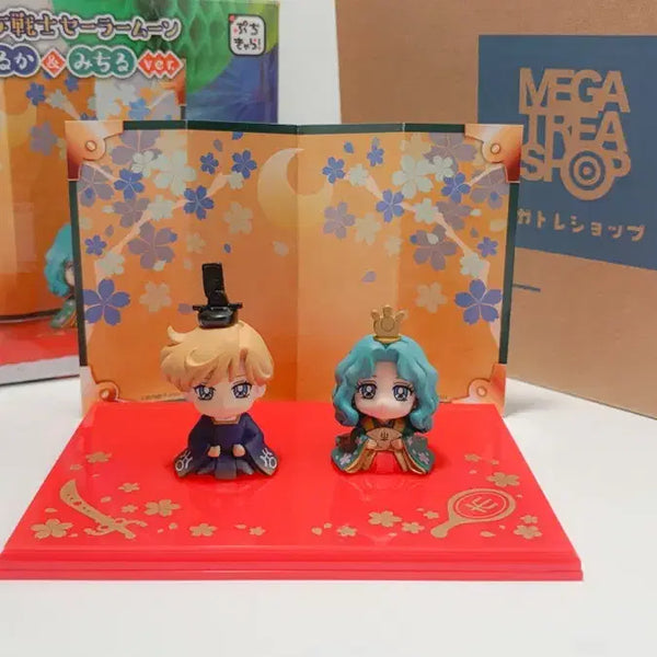 [BUNJANG] Sailor Moon Puchi Chara Haruka & Michiru Hinamatsuri Figure Set / 세일러문 푸치캐러 하루카&미치루 히나마츠리