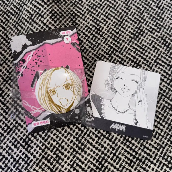 [BUNJANG] Nana Komatsu NANA Cafe Coaster & Badge Bundle Set / 고마츠 나나 하치 코스터 , 뱃지 일괄 판매 NANA 투니크 나나 카페 야자와아이