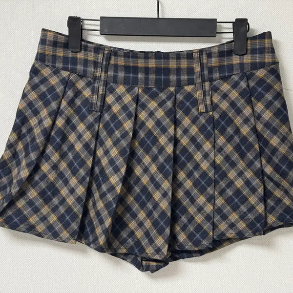 [BUNJANG] Check Pleated Skirt / 체크 플리츠 치마 스커트