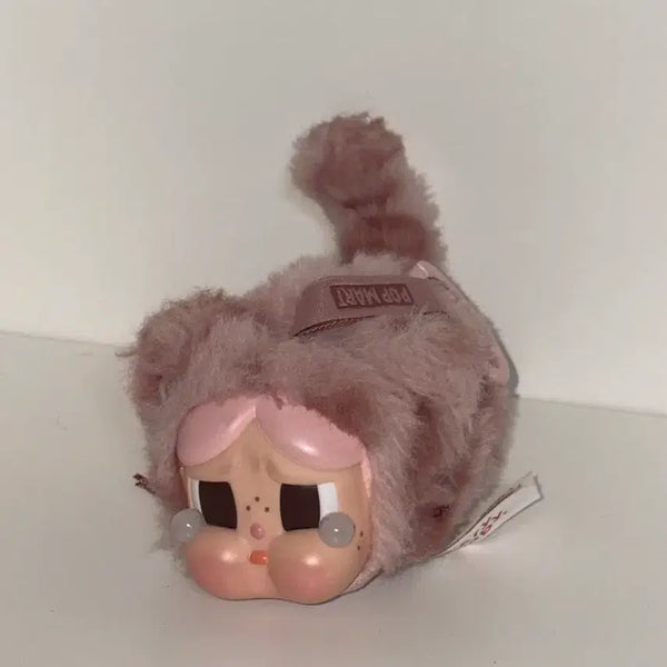 [BUNJANG] Pop Mart Crybaby Pink Leopard Keychain / 팝마트 크라이베이비 핑크호피 키링