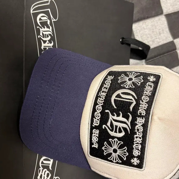 [BUNJANG] Chrome Hearts CH Hollywood Trucker Cap Navy / 크롬하츠 CH할리우드 트러커 캡 네이비
