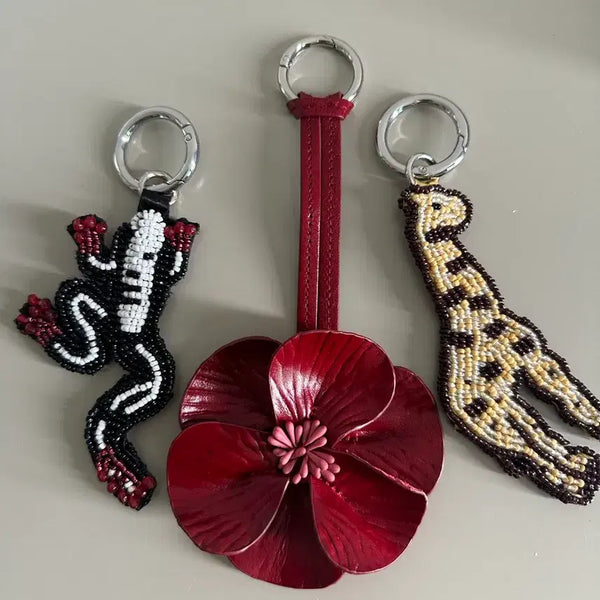 [BUNJANG] Zara Beaded Animal Charms & & Other Stories Flower Bag Charm Bundle Set (Unused) / 미사용, 일괄) 자라 가방 비즈 참 키링 / 앤아더스토리즈 플라워 백 참