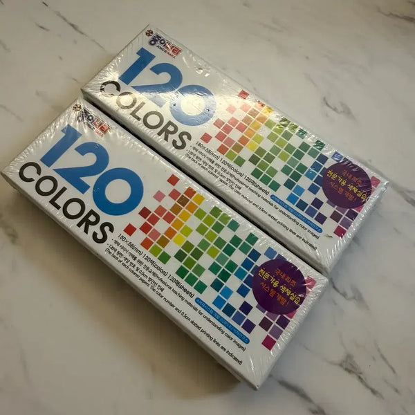[BUNJANG] Jonguinara 120 Color Chip Set M Size / 종이나라 120색 컬러칩 M사이즈