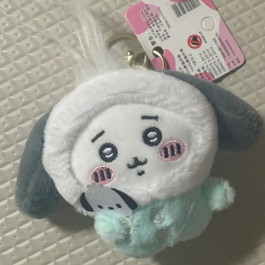 [BUNJANG] Cheikawa x Pochacco Collaboration Plush Keychain / 치이카와 포차코 콜라보 인형 키링