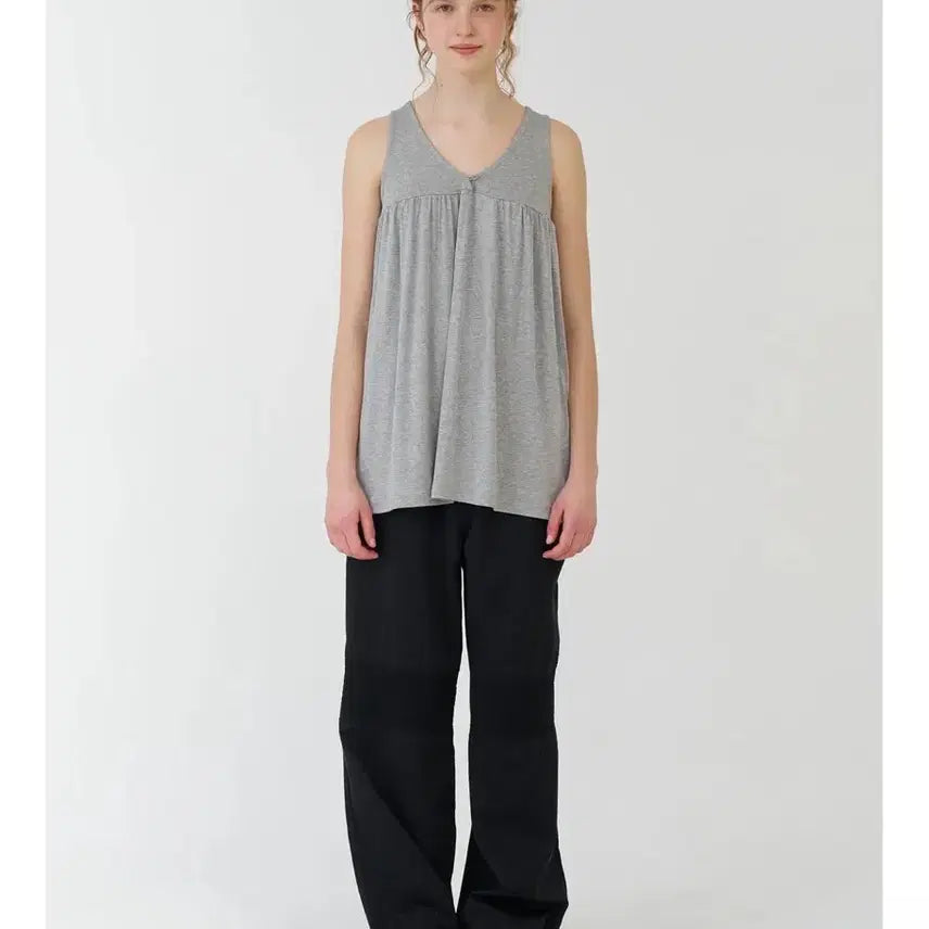 [BUNJANG] Pesto Shirring Sleeveless Top / pesto SHIRRING SLEEVELESS TOP MOON 페스토 셔링 민소매 나시