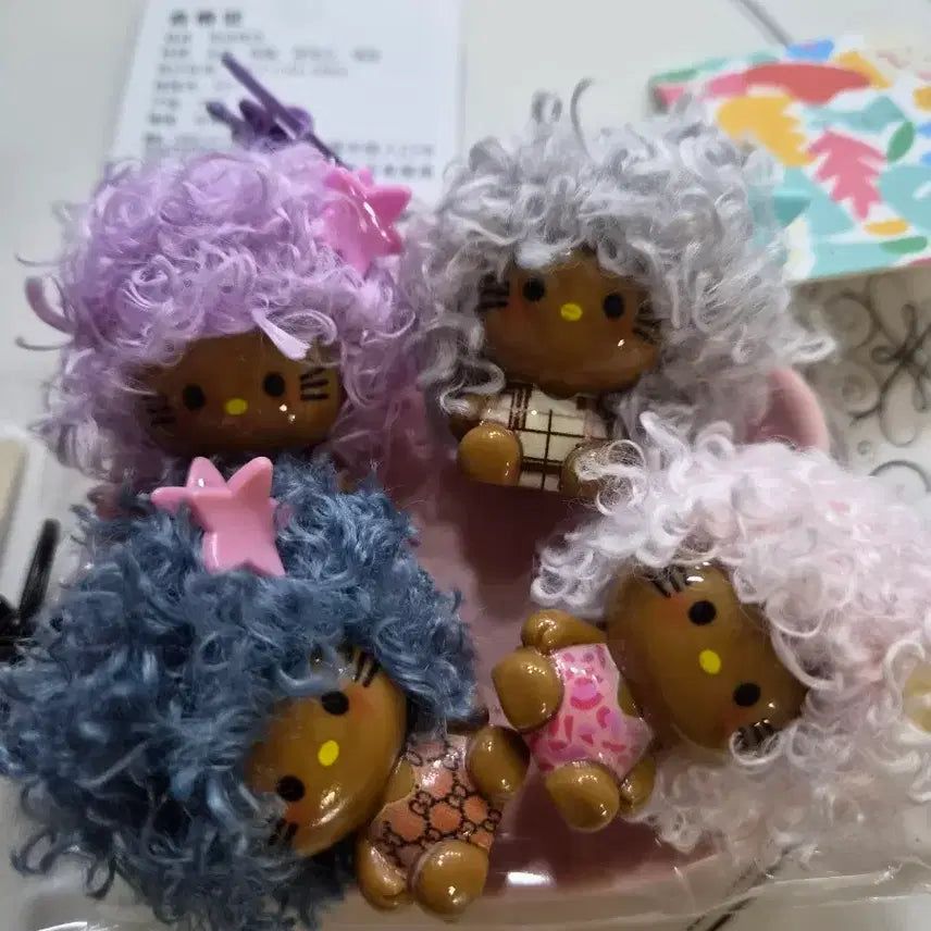 [BUNJANG] Hello Kitty Gyaru Charm Keychain / 키티 갸루 키링 가방미니 열쇠고리