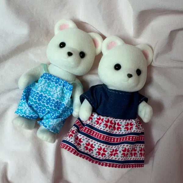 [BUNJANG] Sylvanian Families Polar Bear Family Set / 실바니안 북극곰 가족 곰돌이 곰