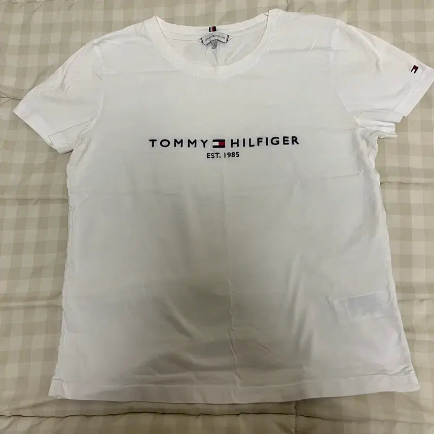 [BUNJANG] Tommy Hilfiger Short Sleeve T-Shirt White Size S / 타미힐피거 반팔티셔츠
