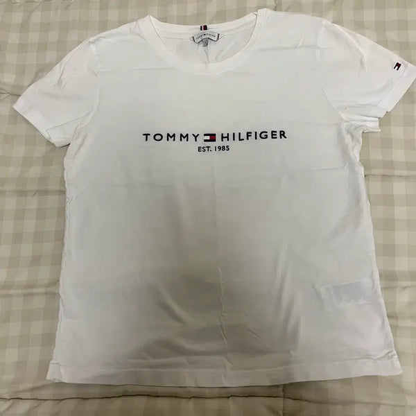 [BUNJANG] Tommy Hilfiger Short Sleeve T-Shirt White Size S / 타미힐피거 반팔티셔츠